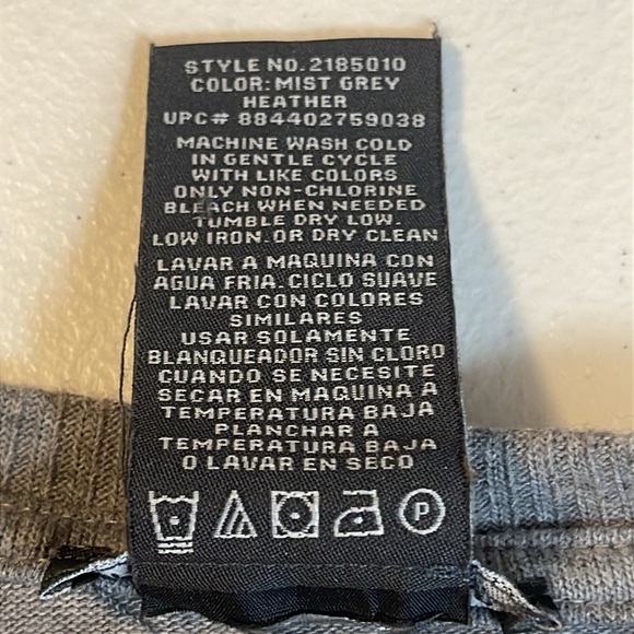 CHELSEA & THEODORE Gray Short Sleeve Top Size XL - Picture 4 of 4